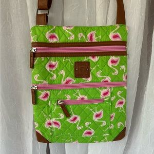 Stone Mountain Quilted Flamingo Cross Body Bag